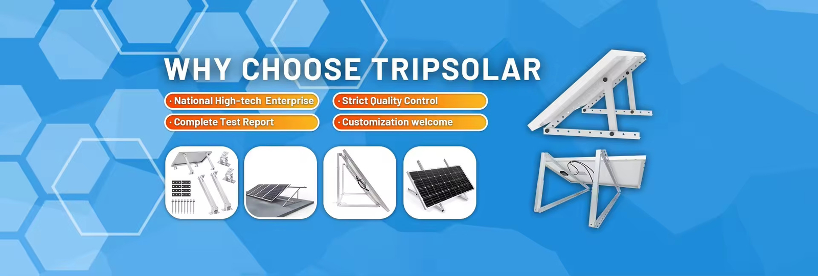 Brackets solares triangulares