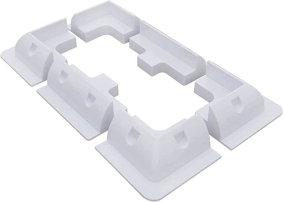 Brackets de ABS para la instalación de paneles solares en caravanas RV 7PCS blanco negro