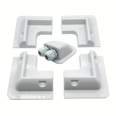 Brackets de ABS para la instalación de paneles solares en caravanas RV 7PCS blanco negro
