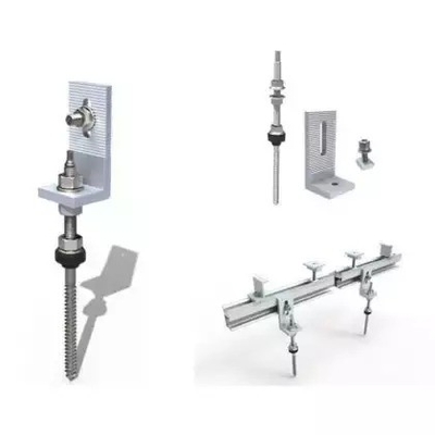 Carga de nieve 1.4kn/m2 L Piés Sistema de montaje de techo solar Estantes para techo de metal de varios tamaños
