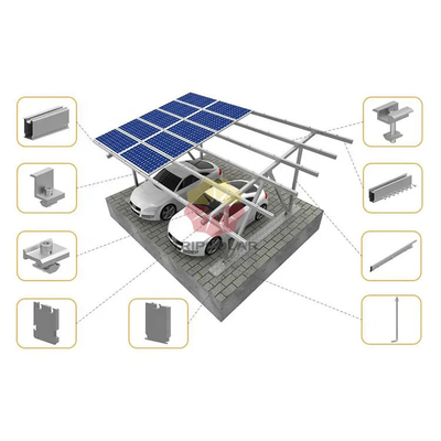 Sistema solar de puerto de coches personalizable Pergola con 60 m/s Ángulo de inclinación de la carga del viento 0-60 grados