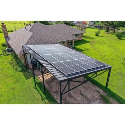 Anodizado de alta pre-ensamblado 5kw de aluminio bastidor de aparcamiento solar para la casa