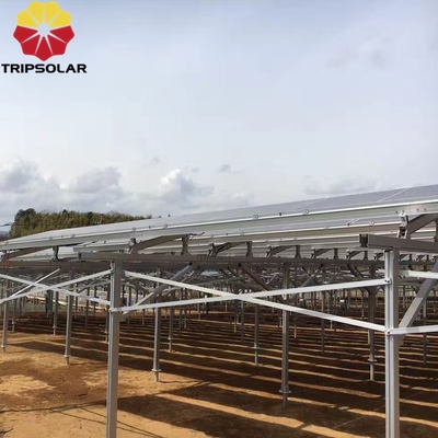 Instalación en campos abiertos Sistema de montaje en tierra con diseño personalizado