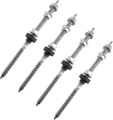 Carga de nieve 1.4KN/m2 M10*200 Tornos de tierra solares con acero inoxidable 304 de aluminio