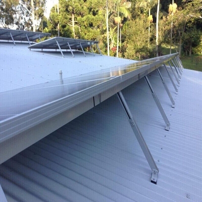 Soportes de acero al carbono para soporte ajustable de la instalación de sistemas solares en techos planos