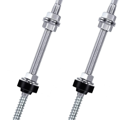Montaje de techo de acero inoxidable tornillos de tierra solar L Kit de pernos de pernos para varios tamaños