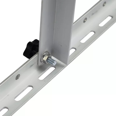 Clampada de extremo medio ajustable de energía solar para el sistema de techo de suelo de soporte plano