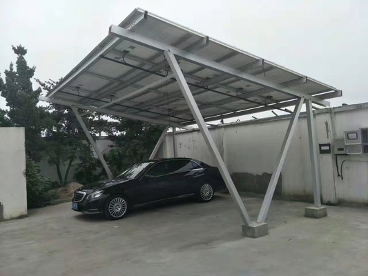 1.4KN/m2 Carga de nieve y 60m/s Carga de viento Estructura de aluminio para el montaje de solar Carport