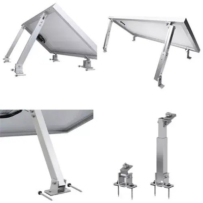 Brackets de montaje con inclinación ajustable para paneles solares con estructura de marco portátil de aluminio