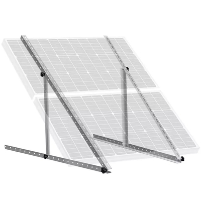 Bracket triangular solar ajustable para el montaje de módulos de aluminio y acero galvanizado