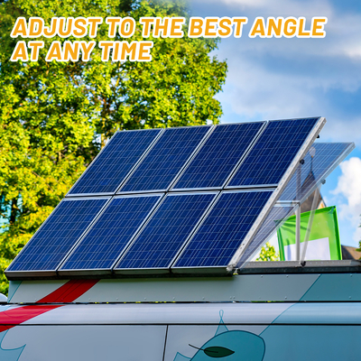 Sostenedor de montaje solar de rango de inclinación ajustable para la estructura del sistema fotovoltaico Carga del viento 60 m/s