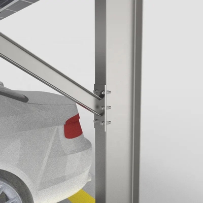 Q235 Estructuras solares de estacionamiento de acero con certificación CE y carga de nieve de 1,4KN/m2