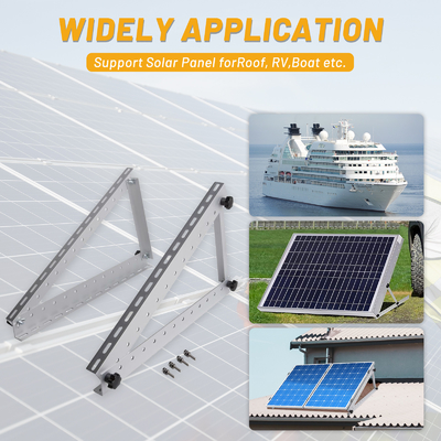 Sostenedor de montaje solar de rango de inclinación ajustable para la estructura del sistema fotovoltaico Carga del viento 60 m/s