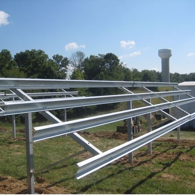 Brackets de montaje de paneles solares de acero galvanizado Opción ideal para paneles en tierra