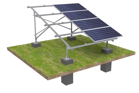 1.4KN/m2 carga de nieve paneles solares anodizados soportes de montaje en el techo para el montaje fotovoltaico en tierra