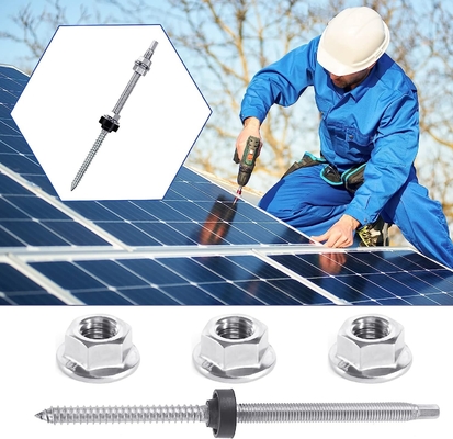 Varios tamaños de pernos para carga de nieve 1.4KN/m2 Instalación solar en techos de estaño