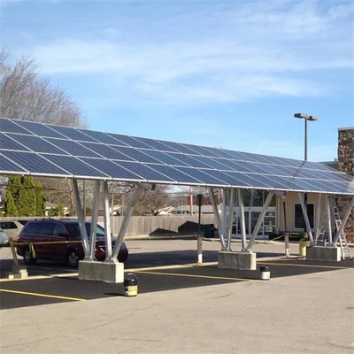 AL6005-T5 Energía solar Carport Acero Sistema fotovoltaico impermeable soporte de montaje para paneles solares