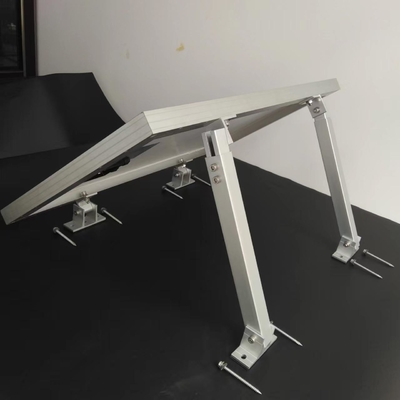 Por lo tanto, fácil de aluminio natural panel solar fotovoltaico soporte de montaje para el techo plano sistema solar
