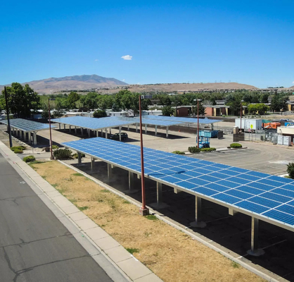 Carport solar de acero totalmente ensamblado Carport de acero para el hogar