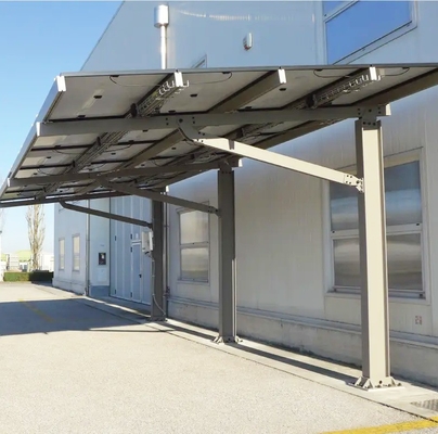 Carport solar de acero totalmente ensamblado Carport de acero para el hogar