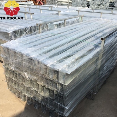 Sistema de montaje en tierra para parques solares certificado ISO9001/CE y vida útil de 25 años
