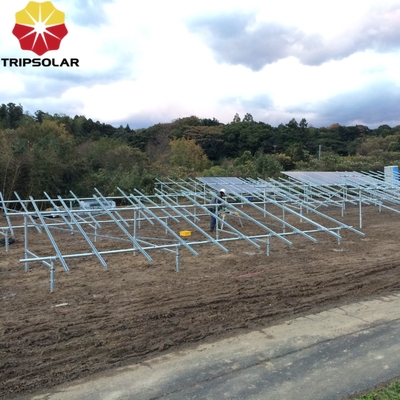 Sistema de montaje en tierra para parques solares certificado ISO9001/CE y vida útil de 25 años