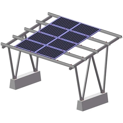 Slicer o personalización AL6005-T5 Solar Carport con paneles estructura de estanterías de estacionamiento