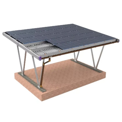 Slicer o personalización AL6005-T5 Solar Carport con paneles estructura de estanterías de estacionamiento
