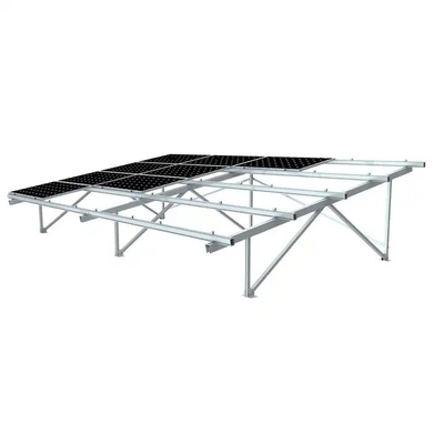 Instalación de paneles solares fotovoltaicos de plata natural de acero de aluminio