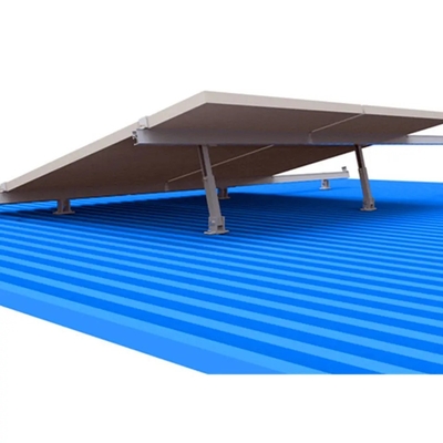 Soportes para piernas delanteras y traseras para paneles solares plateados/negros