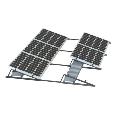 Montaje de plata natural para la instalación de paneles solares preensamblado y personalizado