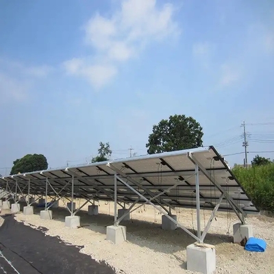Montaje de plata natural para la instalación de paneles solares preensamblado y personalizado