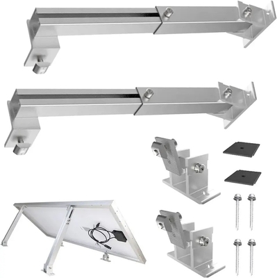 Piernas delanteras y traseras de aluminio ajustables para paneles solares de RV en el techo