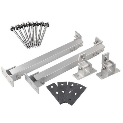 Piernas delanteras y traseras de aluminio ajustables para paneles solares de RV en el techo