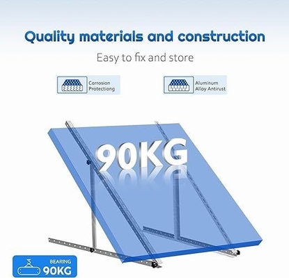 AL6005-T5 Panel solar soportes de montaje de inclinación para el sistema de montaje solar para el hogar 0-60 grados