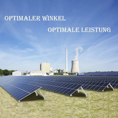 AL6005-T5 Soporte de montaje de paneles solares con ángulo ajustable y carga de nieve de 1,5KN/m2