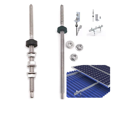 Anillos de balcón solar fotovoltaico de acero inoxidable para el montaje de paneles solares en techos