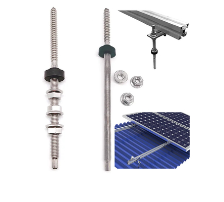 Anillos de balcón solar fotovoltaico de acero inoxidable para el montaje de paneles solares en techos
