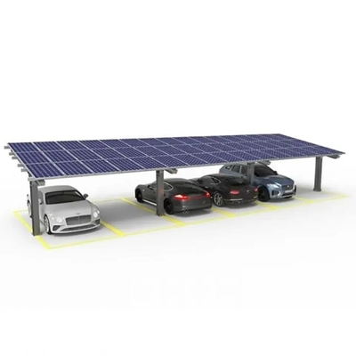 Sistema de montaje solar de Carport 10KW Aluminio ligero Carports solares para aparcamiento de automóviles
