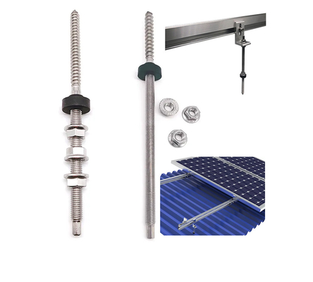 Anillos de balcón solar fotovoltaico de acero inoxidable para el montaje de paneles solares en techos