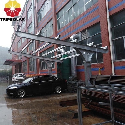 Sistema de montaje solar de Carport 10KW Aluminio ligero Carports solares para aparcamiento de automóviles