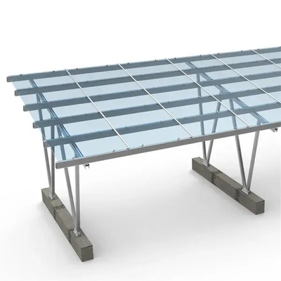 Estructura del sistema Pv Aluminio garaje portátil panel solar BIPV techo postes del parking