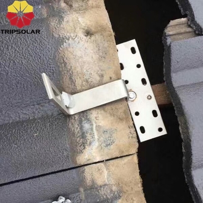Gancho de techo de paneles solares de acero inoxidable personalizado para instalación rápida de montaje fotovoltaico