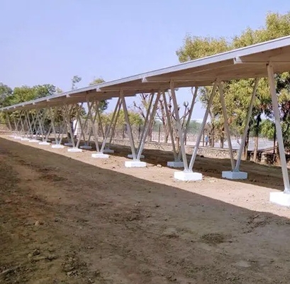 60m/s Carga del viento Solar Carport para la instalación rápida del kit de paneles solares para el hogar
