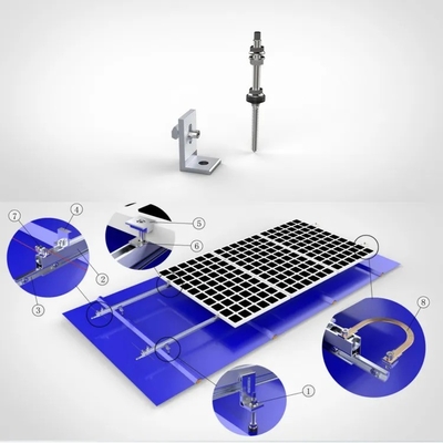 25 años de vida útil de aluminio de acero inoxidable 304 pernos para el techo solar