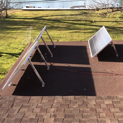 25 años de vida útil de aluminio panel solar soporte ajustable para el máximo rendimiento