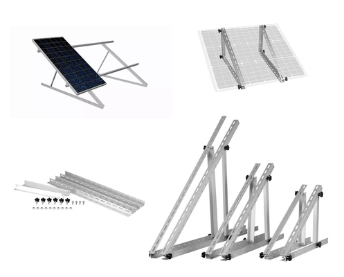 Sistema de montaje de paneles solares ajustables para techos de metal/lata fácil de instalar y ajustar