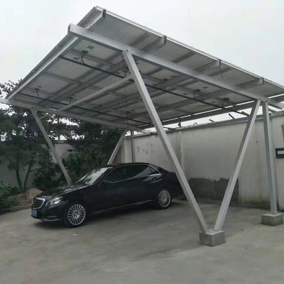 Ángulo de inclinación ajustable de 0 a 60 grados Carport solar anodizado para paneles fotovoltaicos