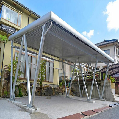 Ángulo de inclinación ajustable de 0 a 60 grados Carport solar anodizado para paneles fotovoltaicos