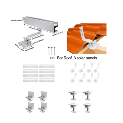 Gancho de techo de aluminio natural para una fácil instalación de paneles solares de techo de metal